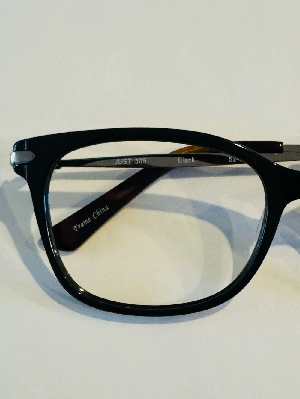 Just 305 Black 52/17/135 Eyeglass Frame/Pre-owned/ Perfect Condition